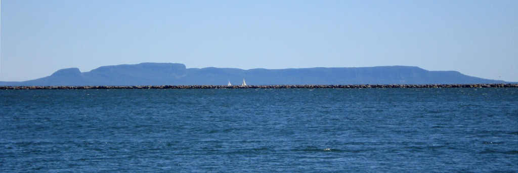 sleeping giant as seen from Thunder Bay